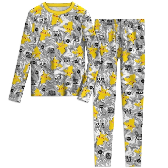 ClimateRight by Cuddl Duds Pokémon Boys Thermal Set Size Medium 8/10 - Picture 9 of 11